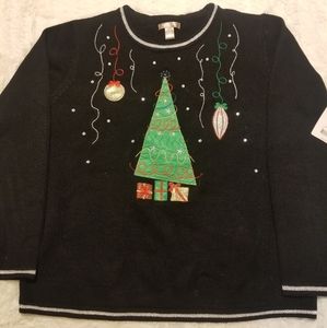 White Stag. Christmas sweater. Black. sizeXL